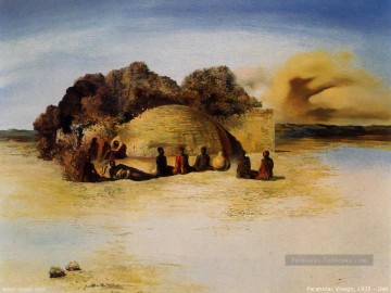Visage paranoïaque Salvador Dali Peinture à l'huile